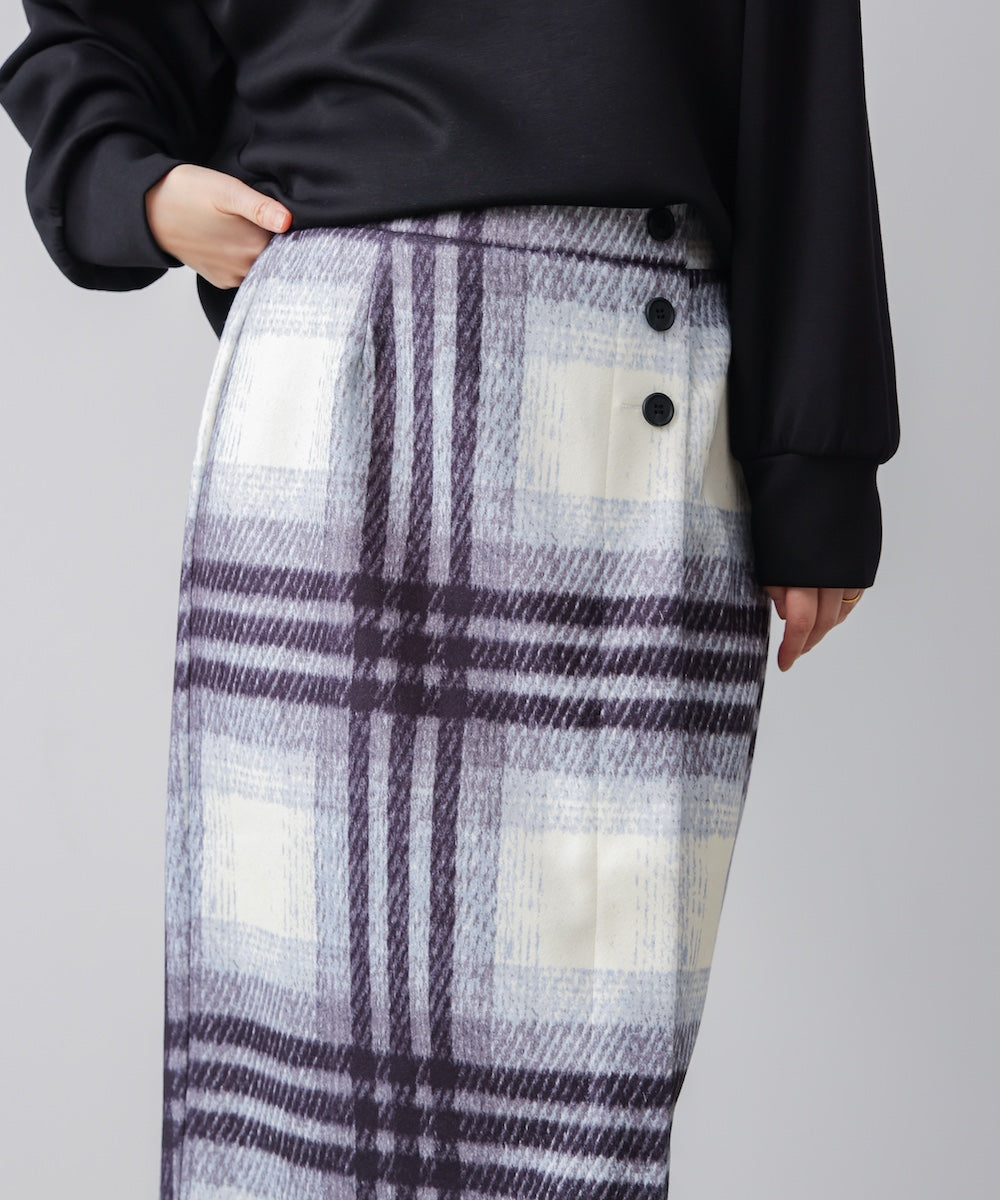 ウール調ストレッチタイトスカート