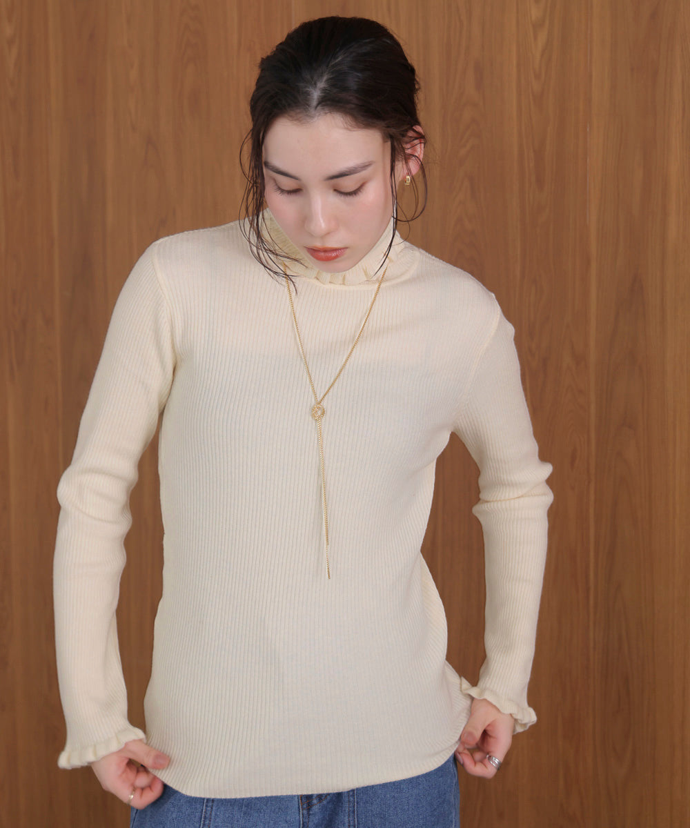 フリルリブニットタートル