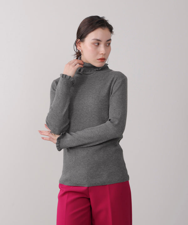 フリルリブニットタートル