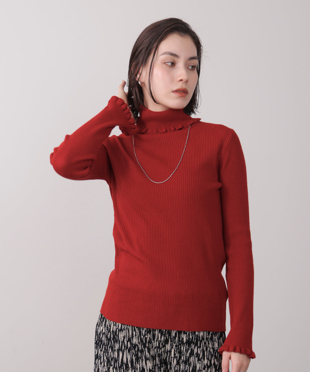 フリルリブニットタートル