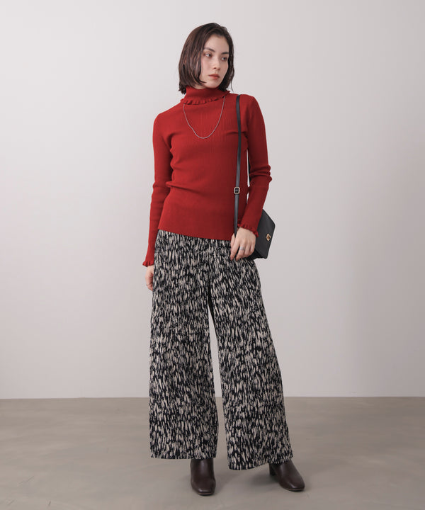 フリルリブニットタートル