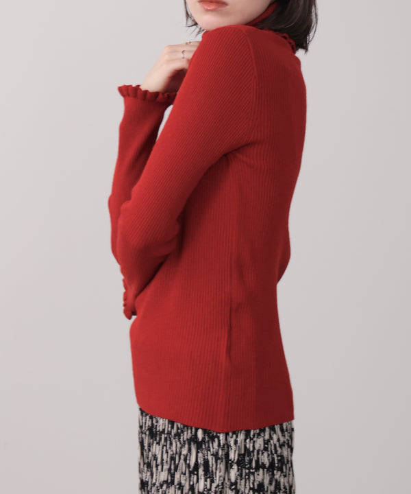 フリルリブニットタートル