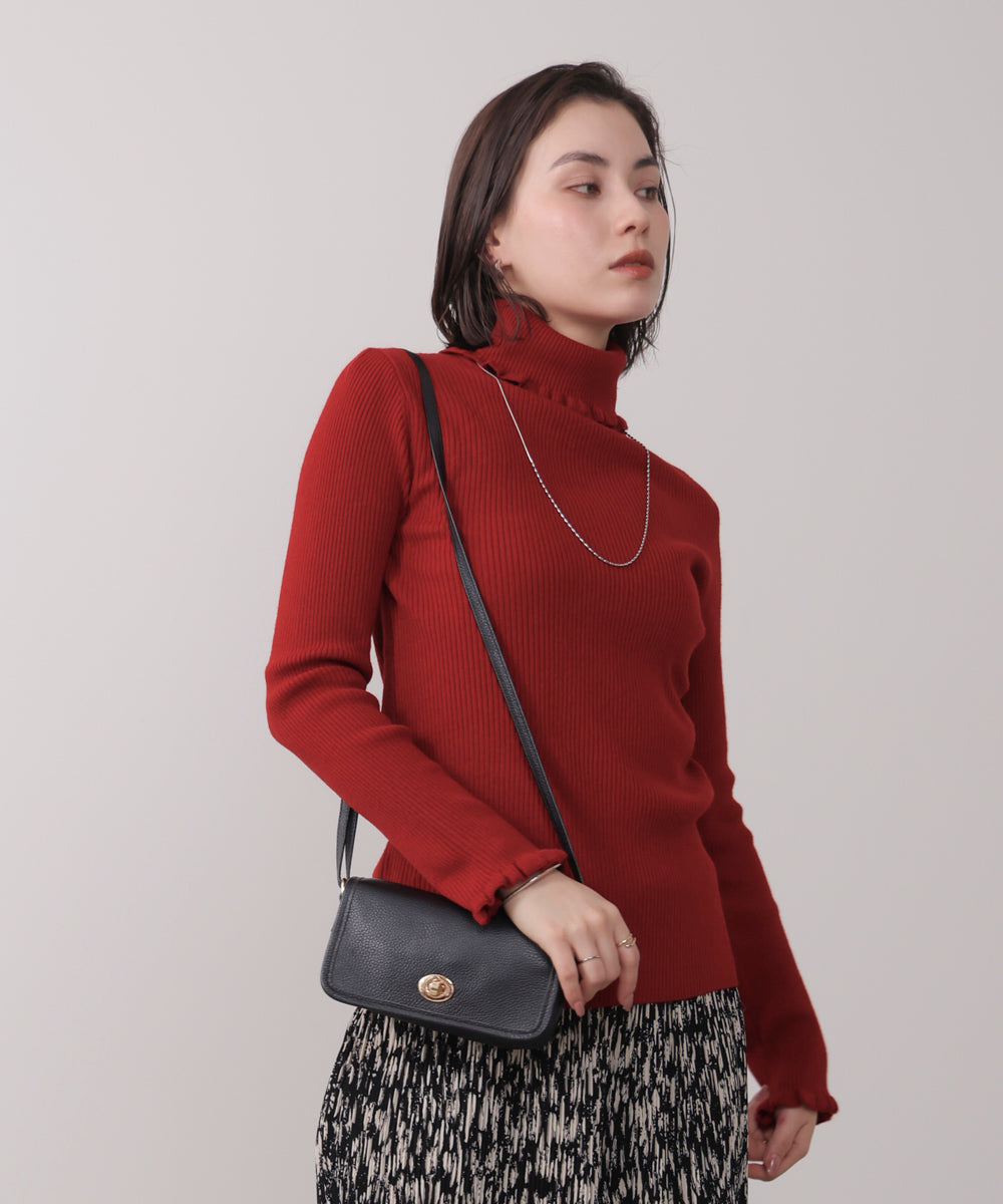 フリルリブニットタートル