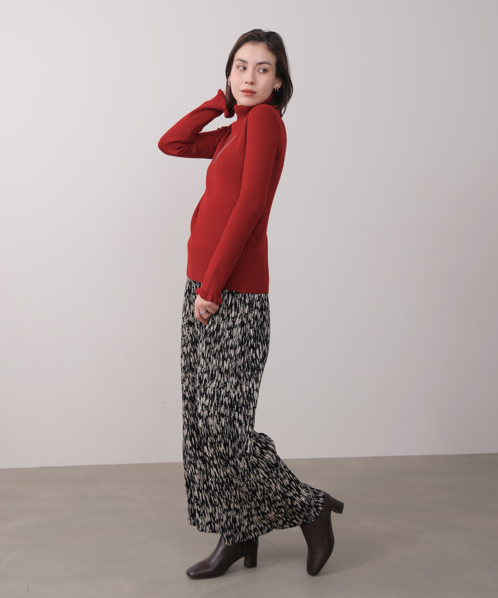 フリルリブニットタートル