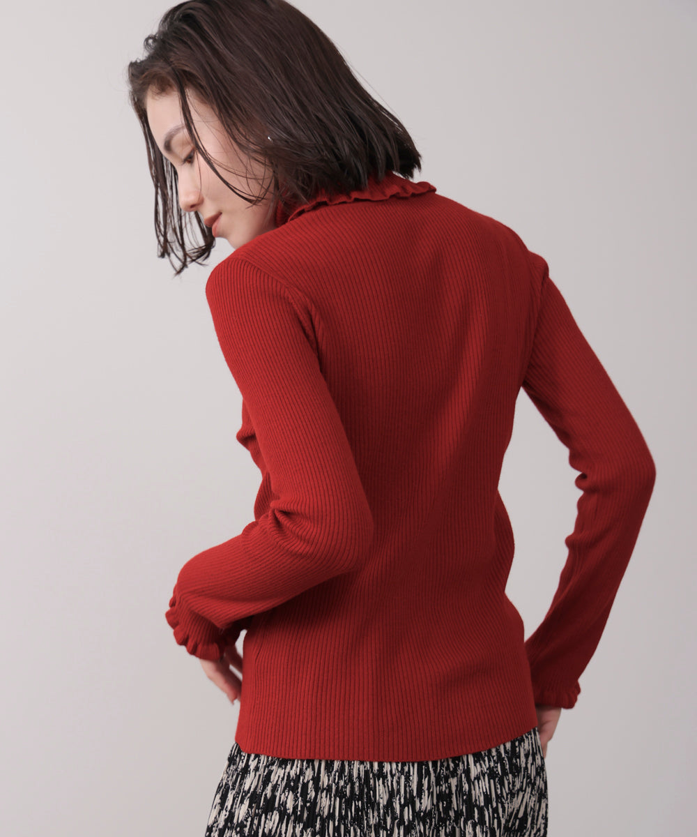 フリルリブニットタートル