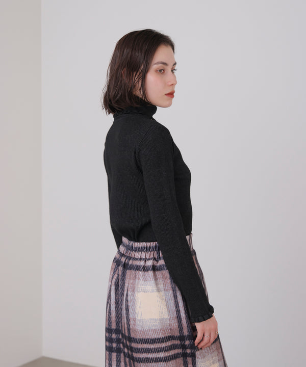 フリルリブニットタートル