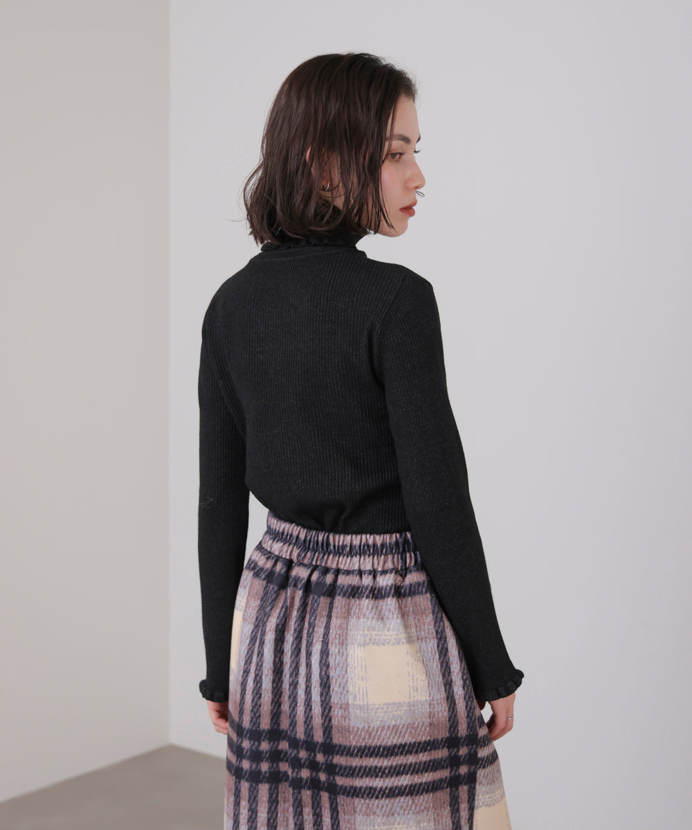 フリルリブニットタートル