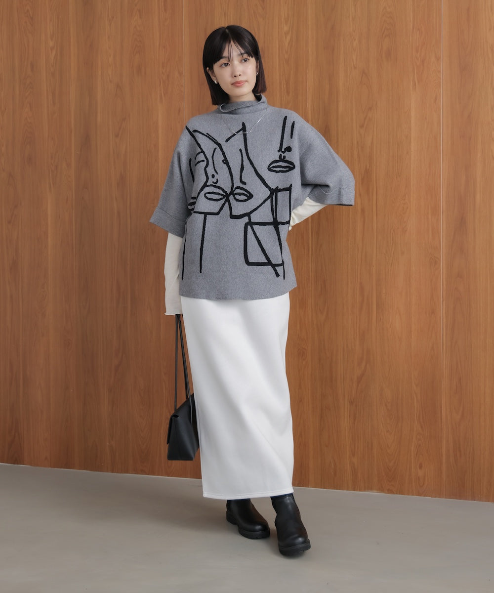 裏起毛ロングスカート