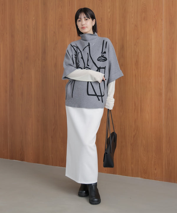 裏起毛ロングスカート