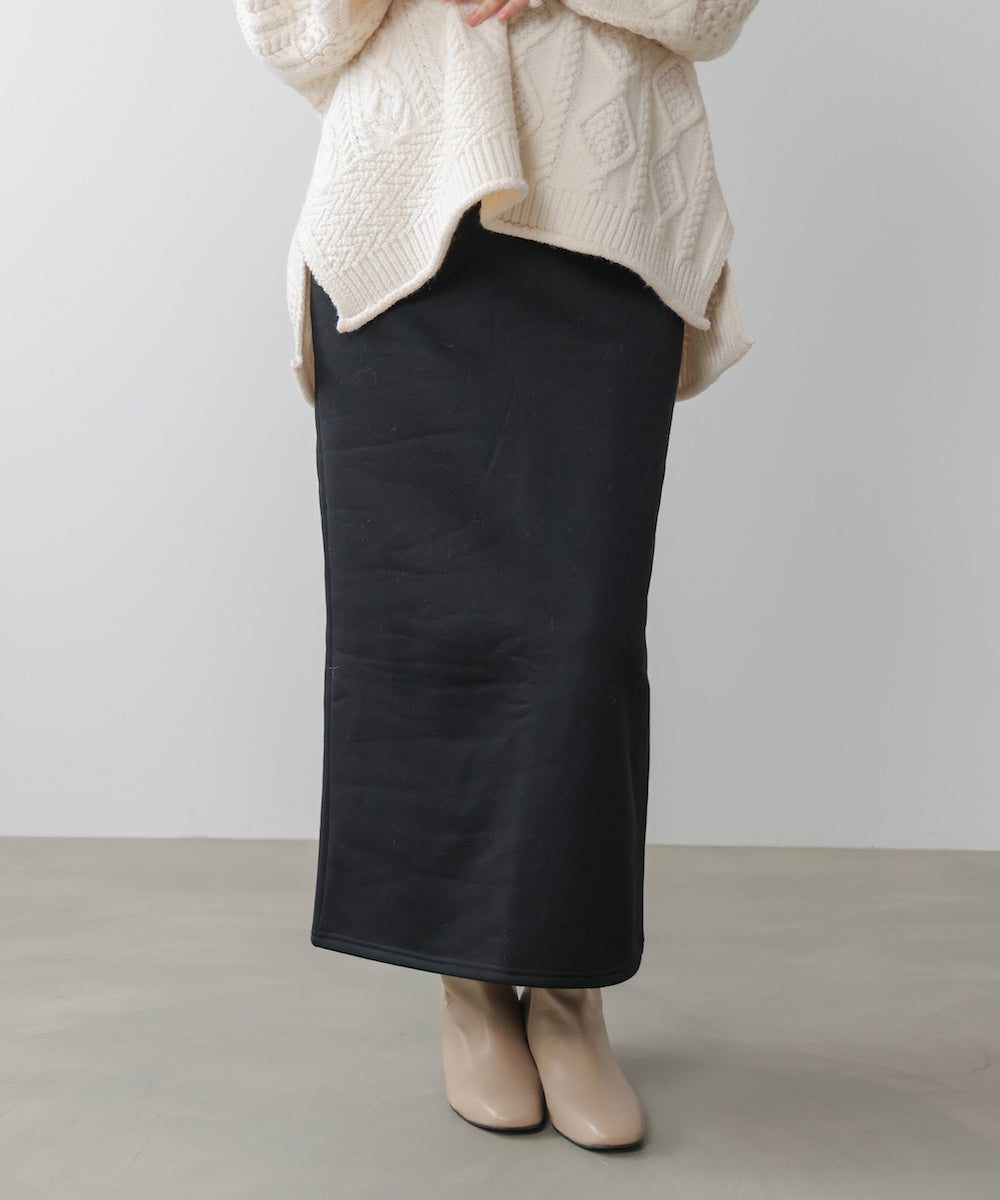 裏起毛ロングスカート