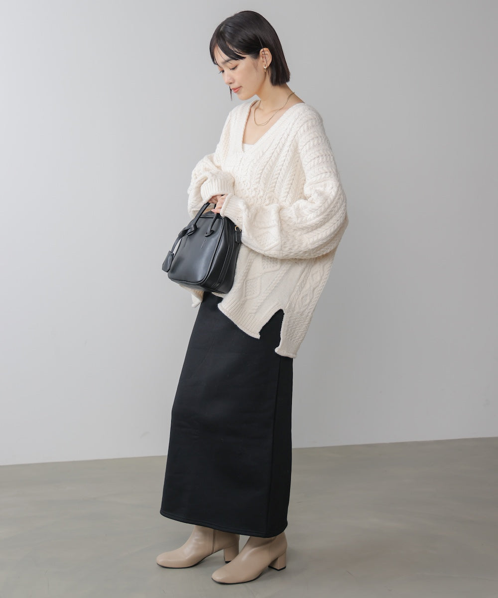 裏起毛ロングスカート