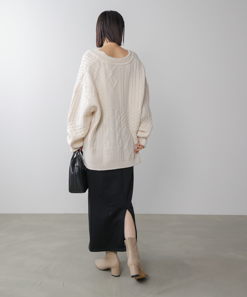 裏起毛ロングスカート