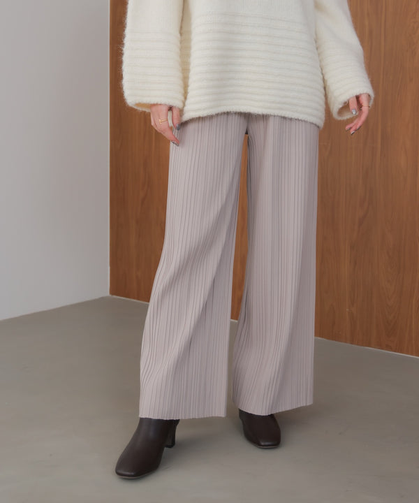起毛プリーツパンツ