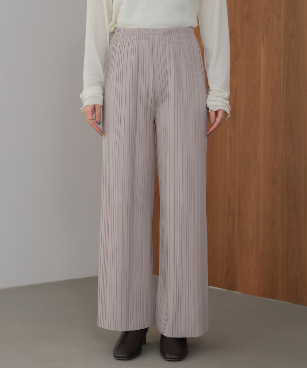 起毛プリーツパンツ