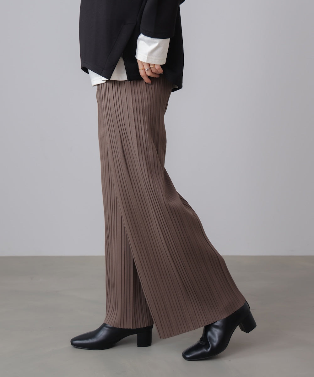 起毛プリーツパンツ