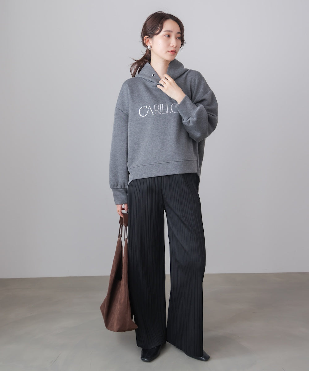 起毛プリーツパンツ