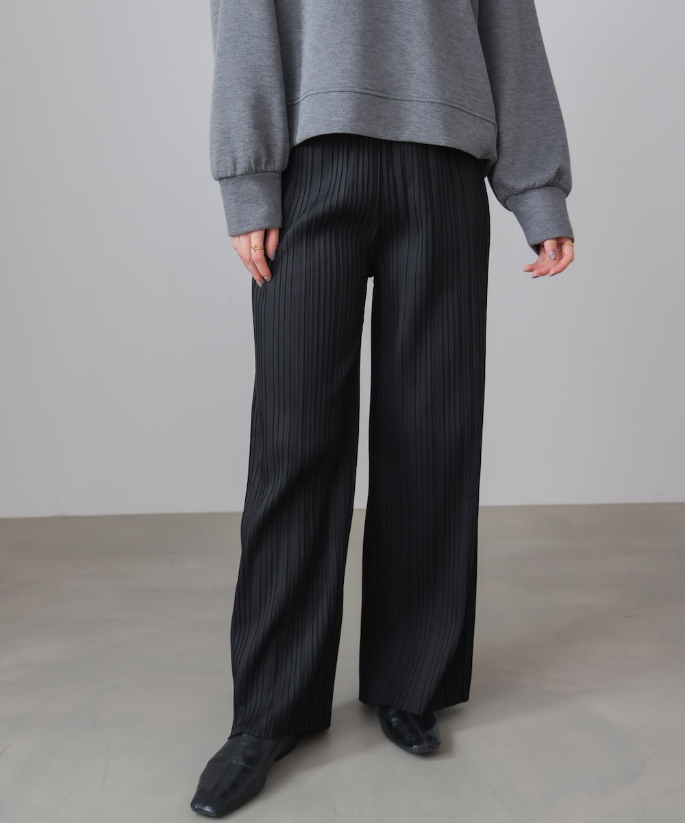 起毛プリーツパンツ