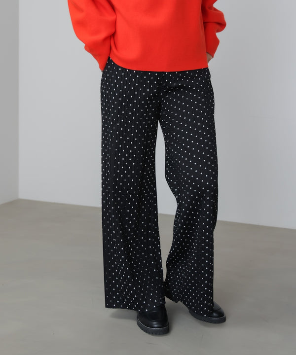 起毛プリーツパンツ