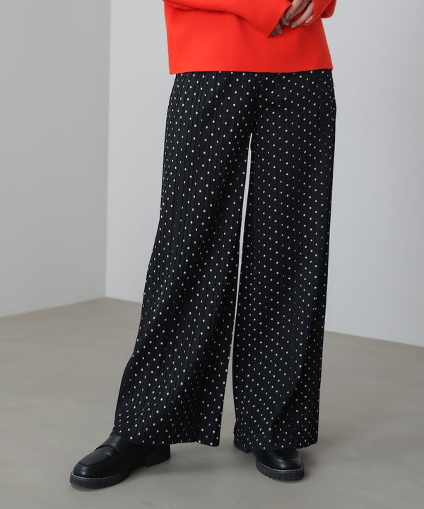 起毛プリーツパンツ