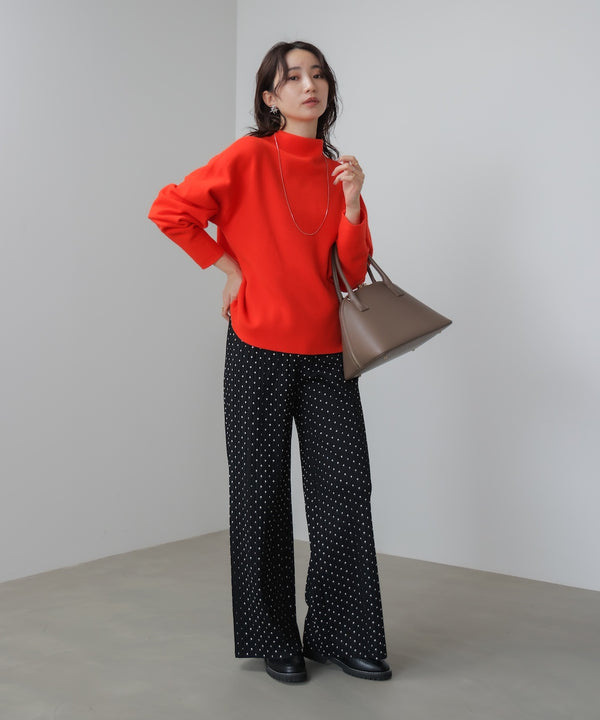 起毛プリーツパンツ