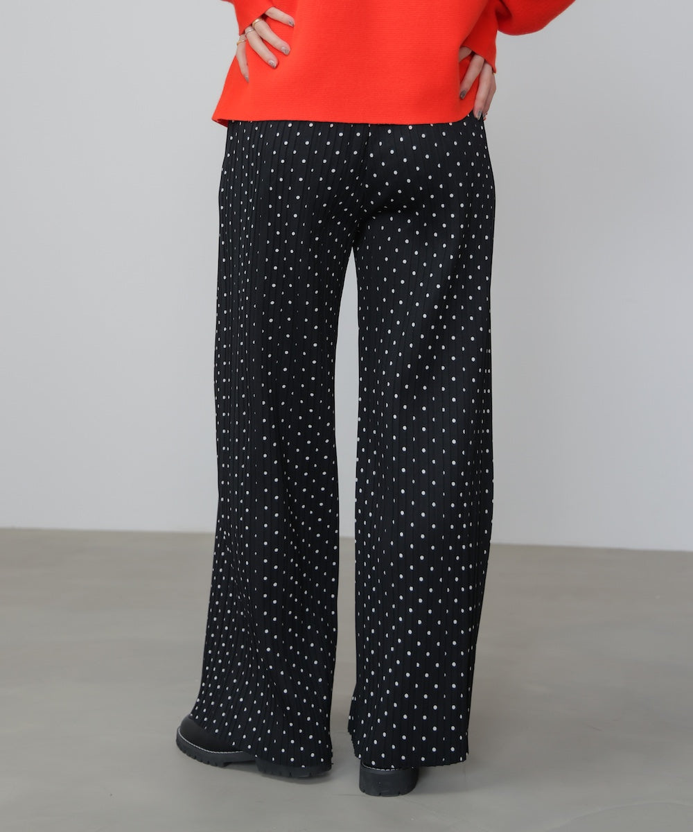 起毛プリーツパンツ