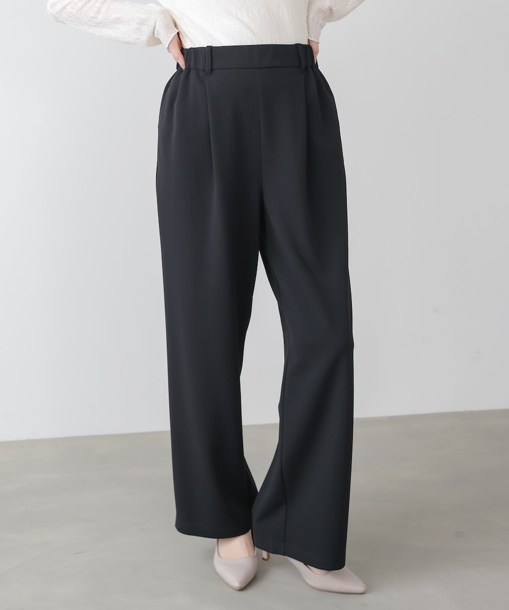 カットジョーゼットストレートパンツ