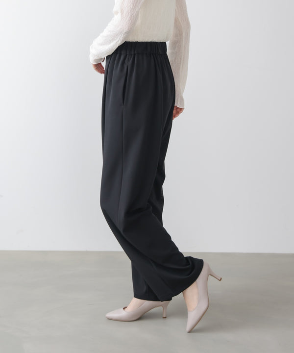 カットジョーゼットストレートパンツ
