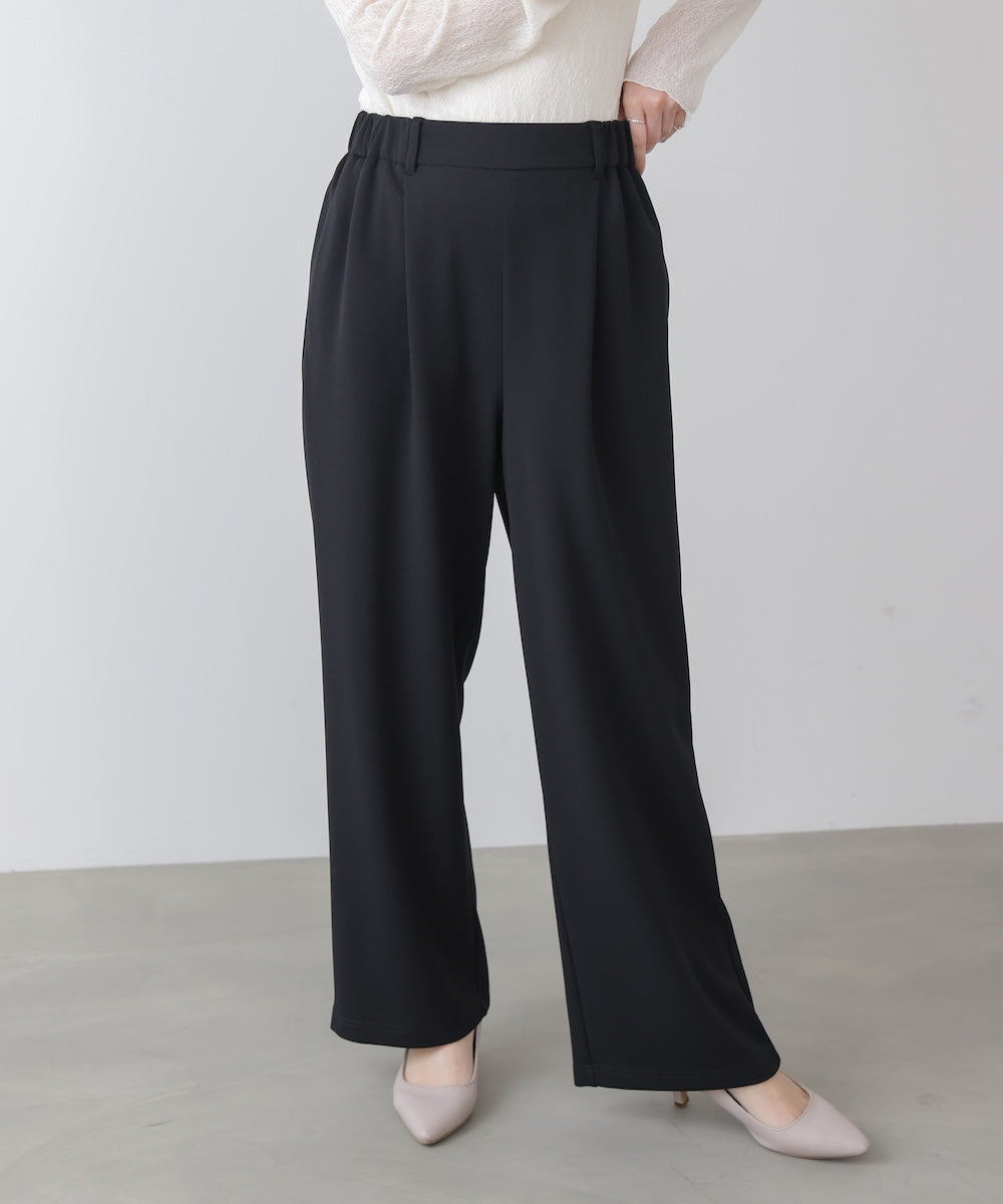 カットジョーゼットストレートパンツ