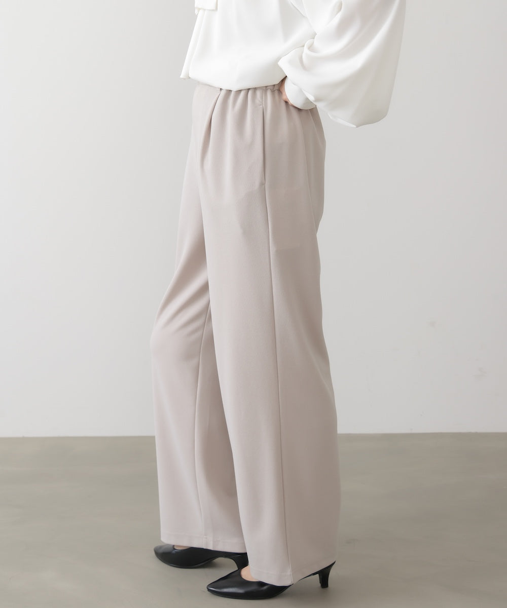 カットジョーゼットストレートパンツ