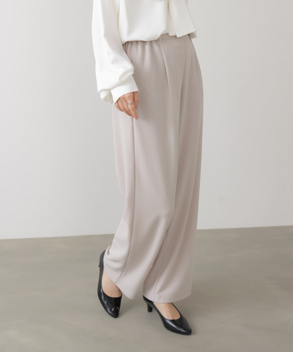 カットジョーゼットストレートパンツ