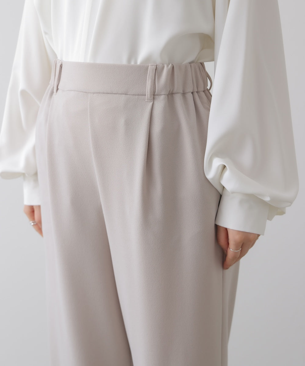 カットジョーゼットストレートパンツ