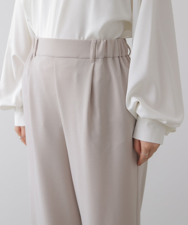 カットジョーゼットストレートパンツ