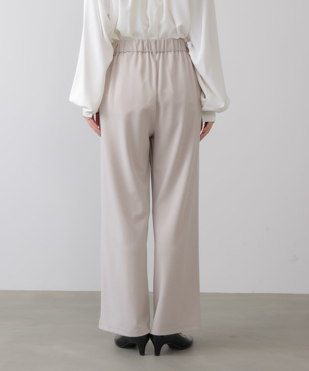 カットジョーゼットストレートパンツ