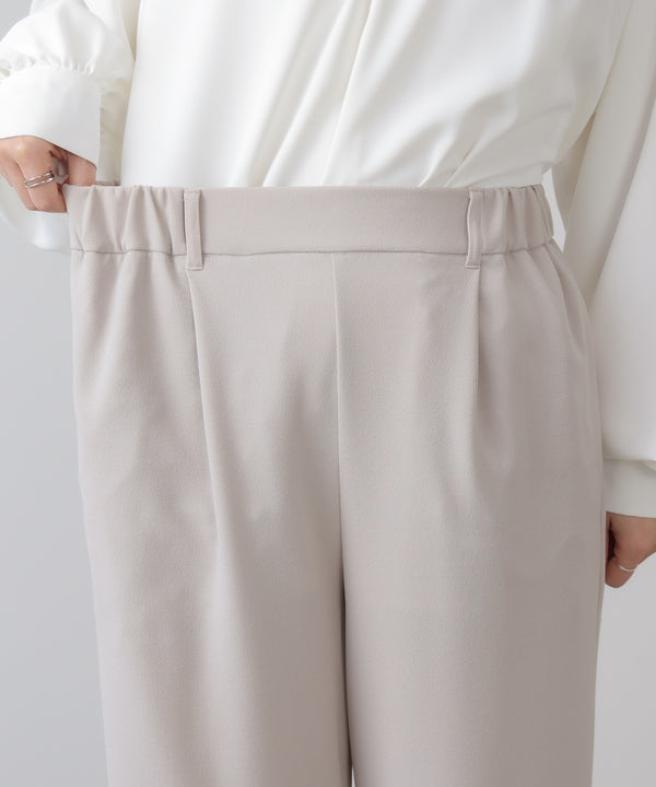 カットジョーゼットストレートパンツ