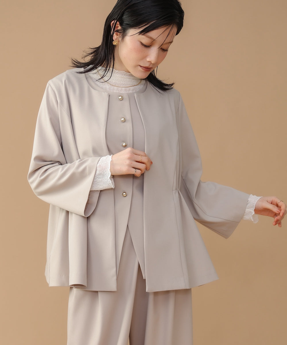 ノーカラージャケット［2/13発送予定］