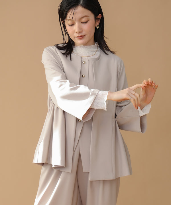 “はあちゅうコラボceremonystyle”ノーカラージャケット