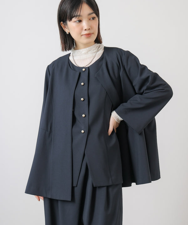 “はあちゅうコラボceremonystyle”ノーカラージャケット