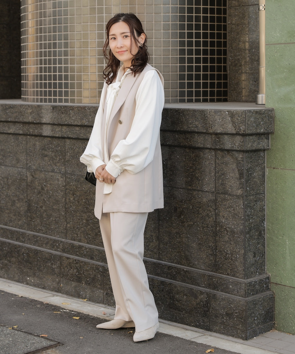 “はあちゅうコラボceremonystyle” ボウタイデザインブラウス