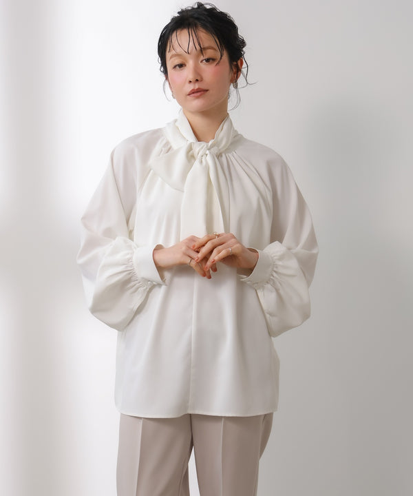 “はあちゅうコラボceremonystyle” ボウタイデザインブラウス