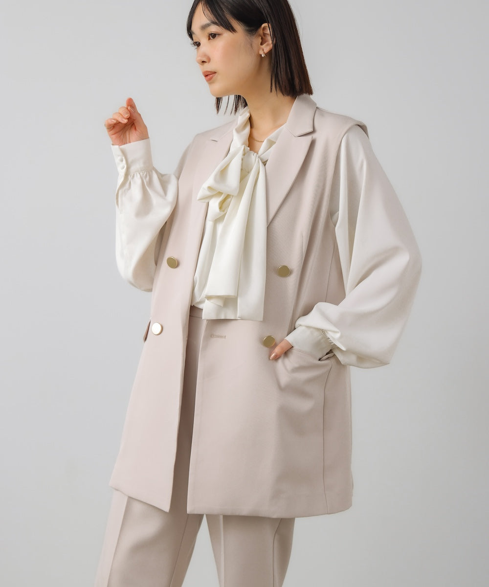 “はあちゅうコラボceremonystyle” ボウタイデザインブラウス