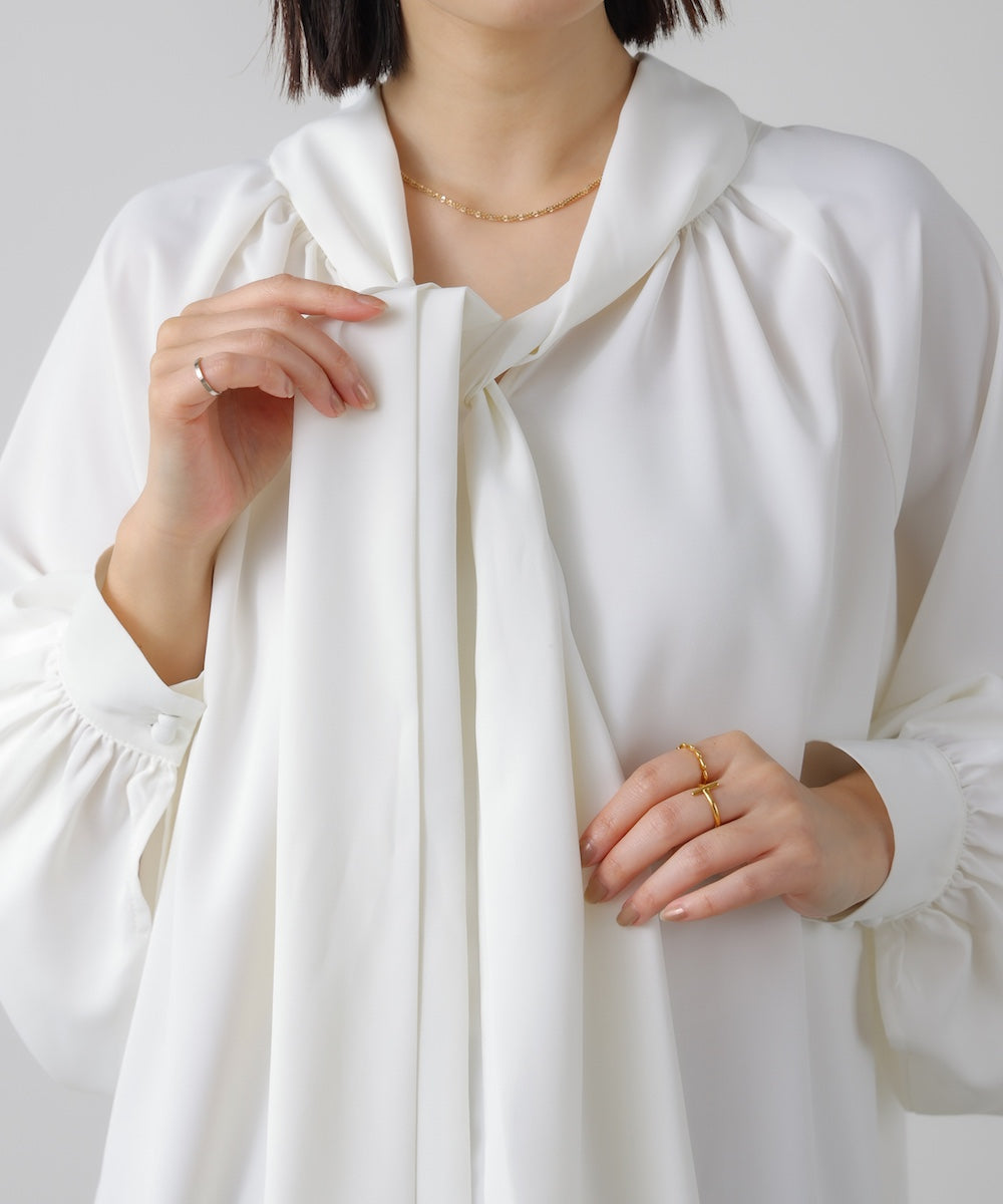 “はあちゅうコラボceremonystyle” ボウタイデザインブラウス