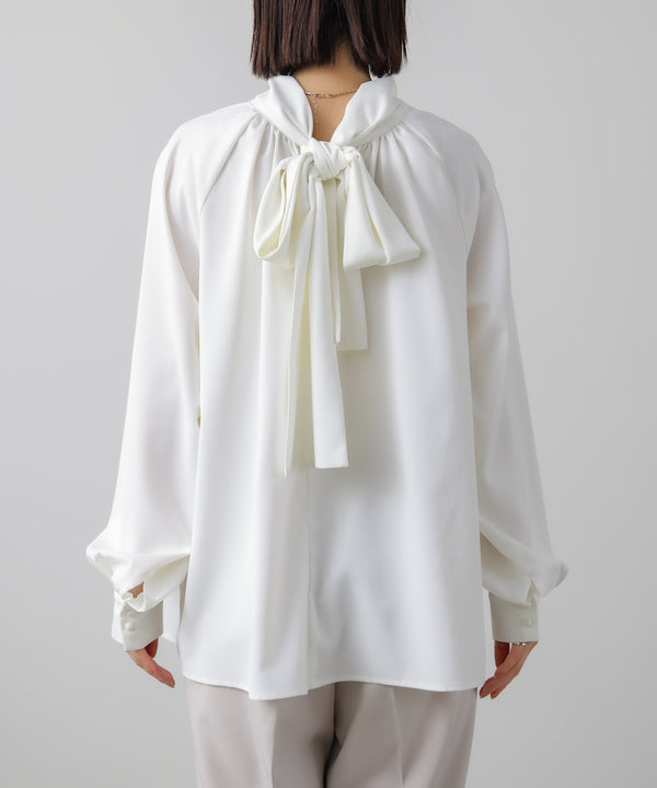 “はあちゅうコラボceremonystyle” ボウタイデザインブラウス