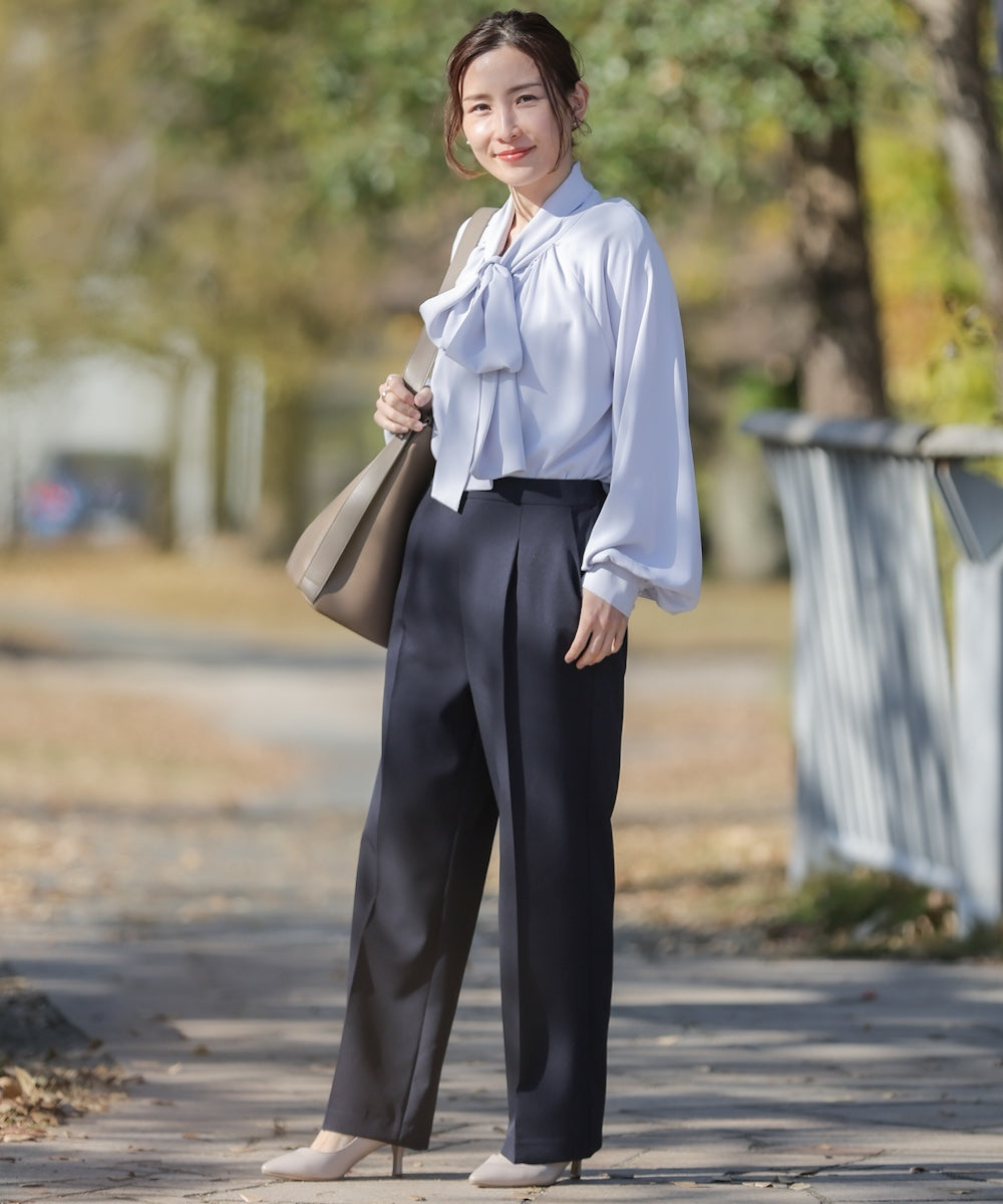 “はあちゅうコラボceremonystyle” ボウタイデザインブラウス