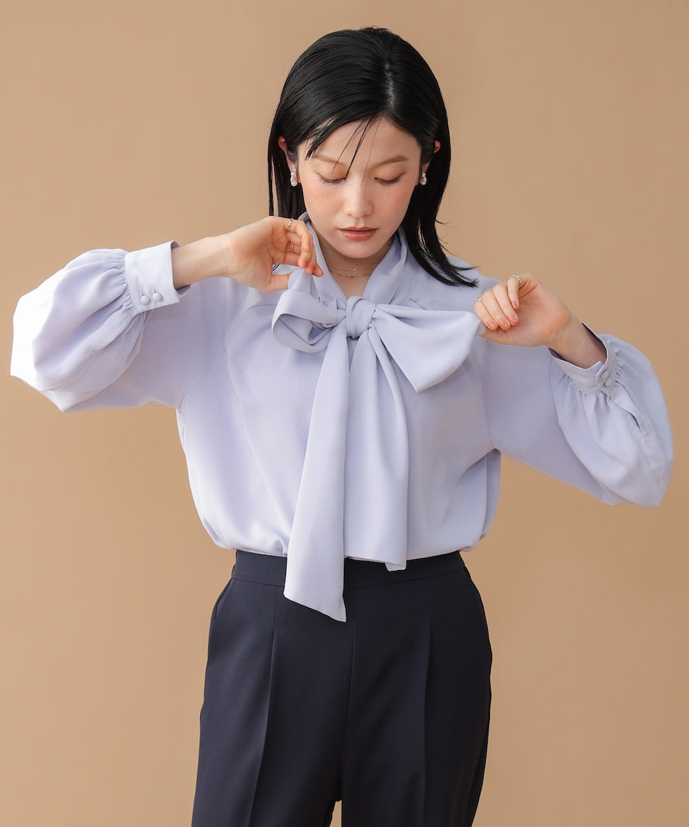“はあちゅうコラボceremonystyle” ボウタイデザインブラウス