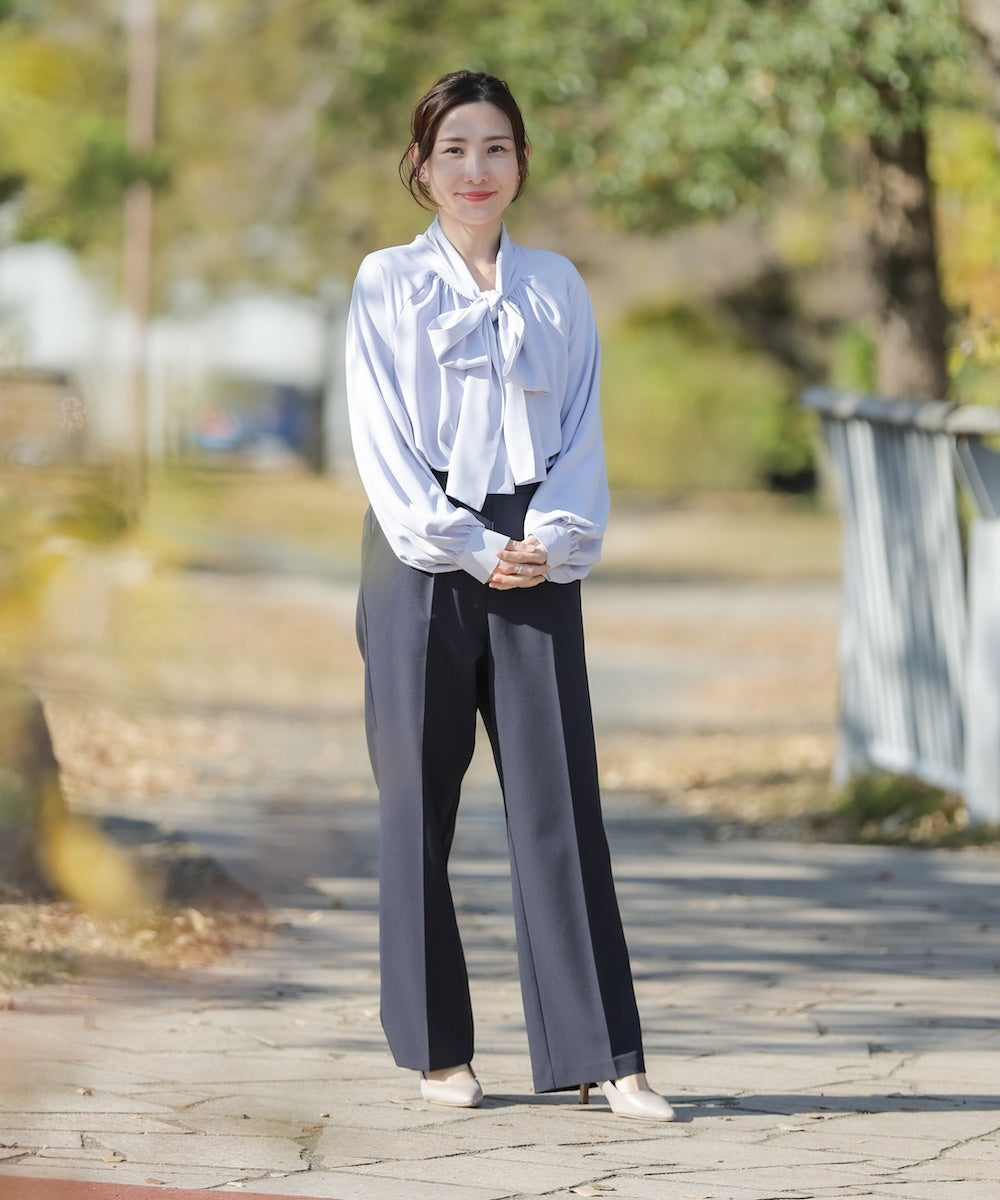 “はあちゅうコラボceremonystyle”ストレッチテーパードパンツ