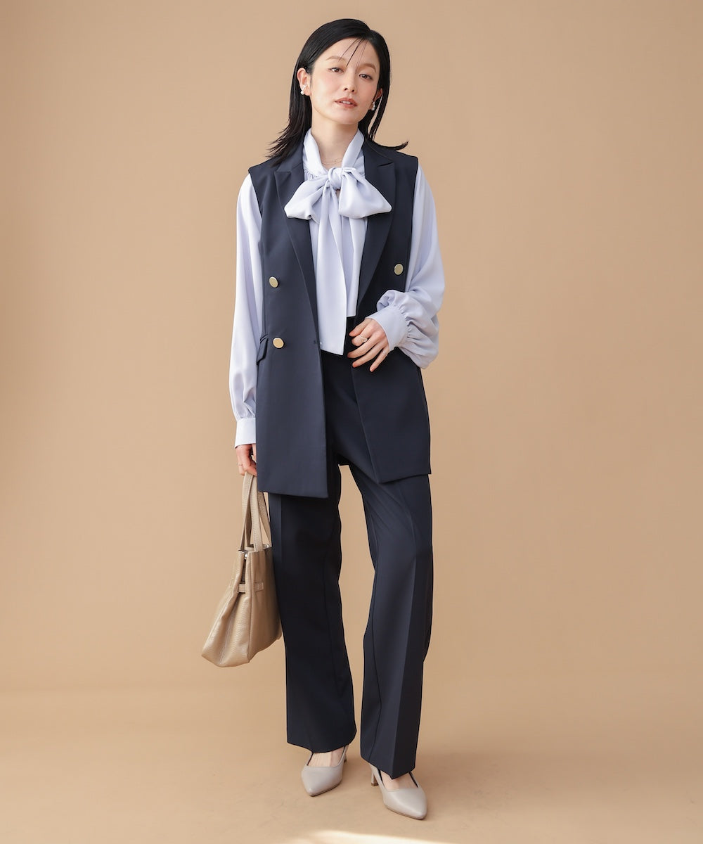 “はあちゅうコラボceremonystyle”ストレッチテーパードパンツ