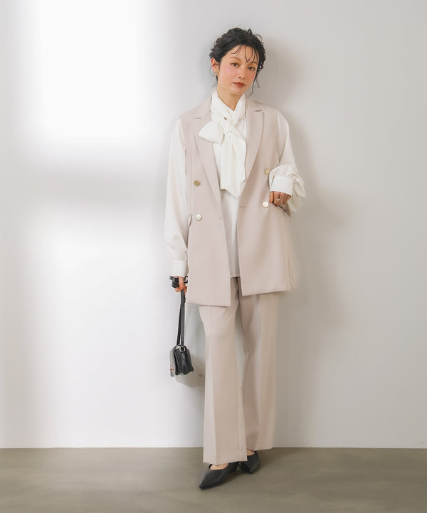 “はあちゅうコラボceremonystyle”ストレッチテーパードパンツ