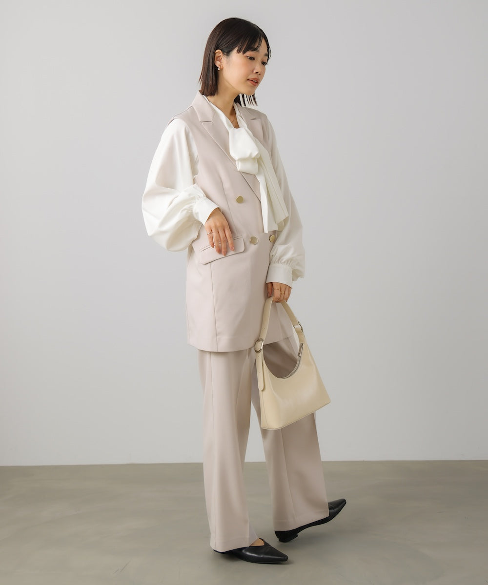 “はあちゅうコラボceremonystyle”ストレッチテーパードパンツ