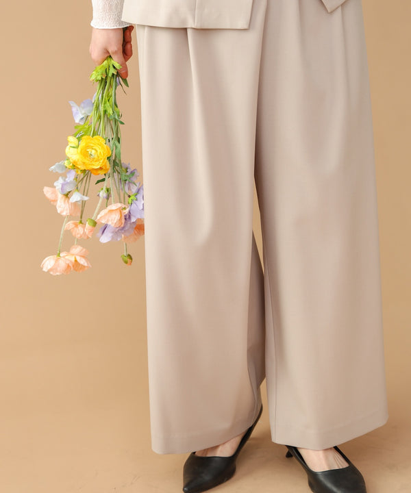 “はあちゅうコラボceremonystyle”ラップワイドパンツ