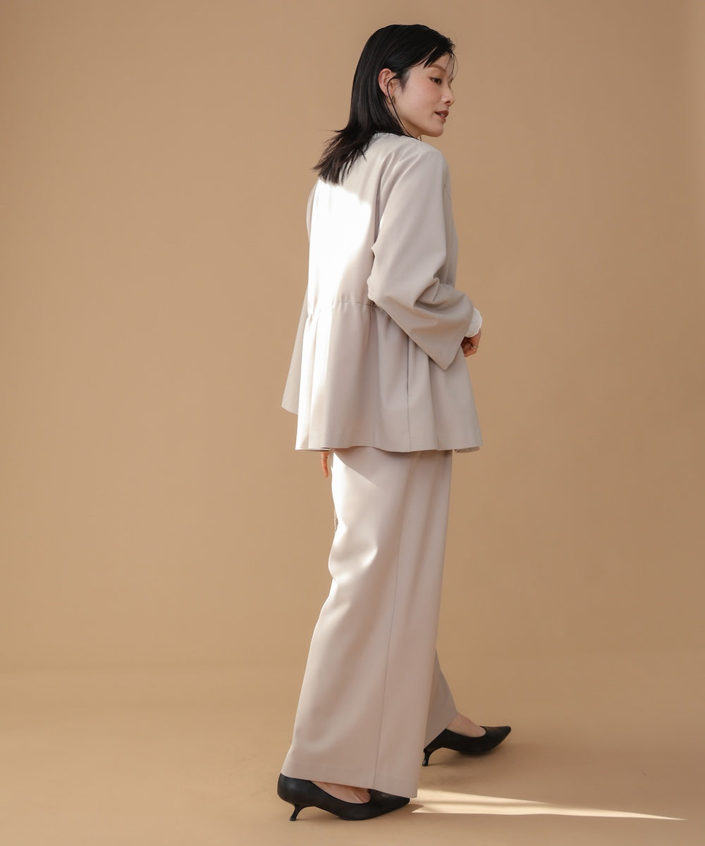 “はあちゅうコラボceremonystyle”ラップワイドパンツ